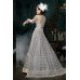 GREY INDIAN DESIGNER WEDDING AND BRIDAL GOWN